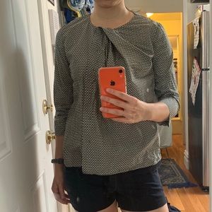 COS black and white shirt